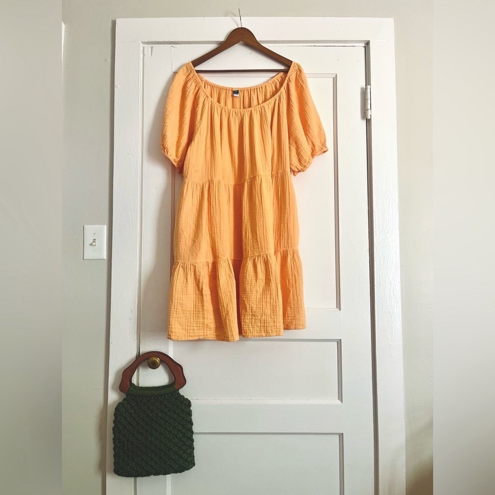Muslin peachy dress 🍑
